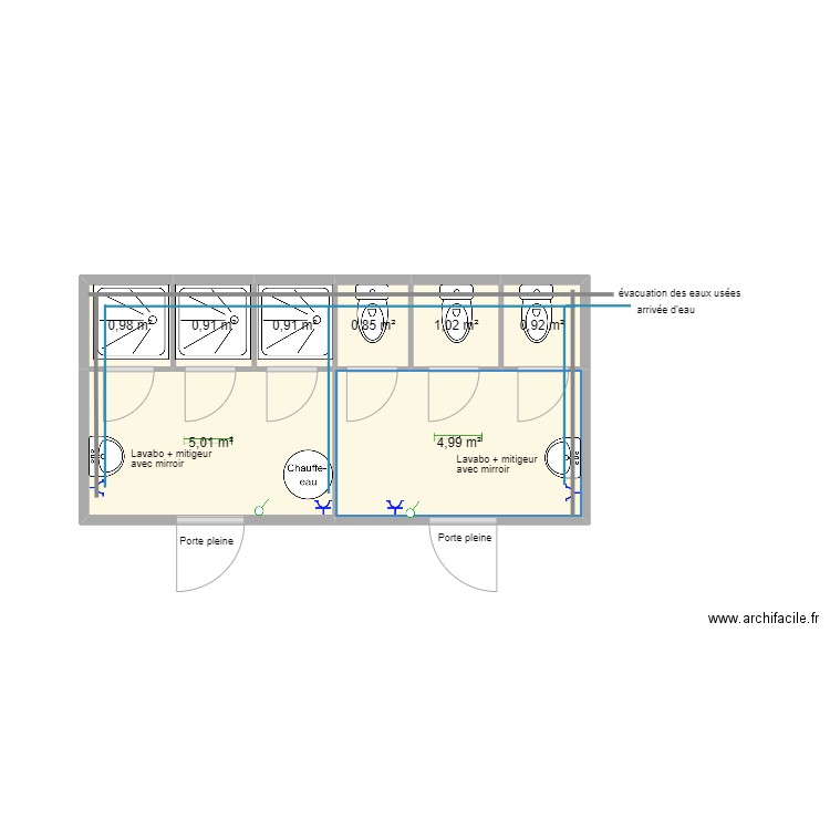 Plan pour Celinebéton. Plan de 8 pièces et 16 m2