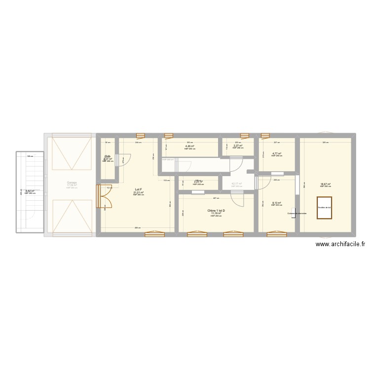 PLAN DE MASSE PONCHON. Plan de 16 pièces et 187 m2