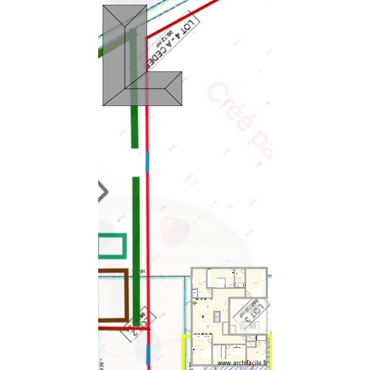 Rachamps. Plan de 16 pièces et 502 m2