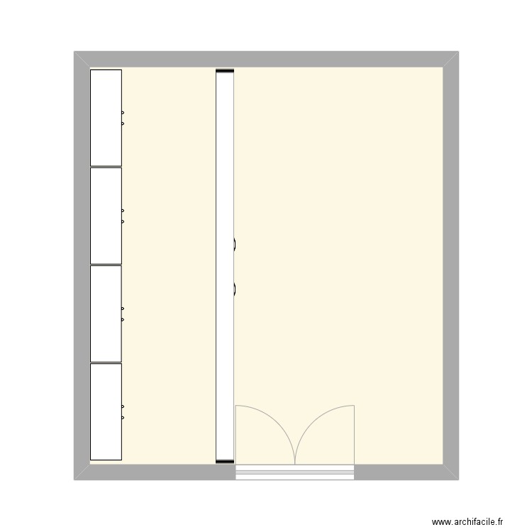 STOCKAGE CENTRE ST PERE. Plan de 1 pièce et 40 m2