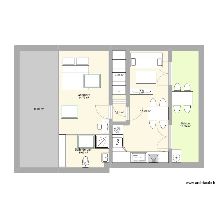 SJDV3 2etage. Plan de 0 pièce et 0 m2