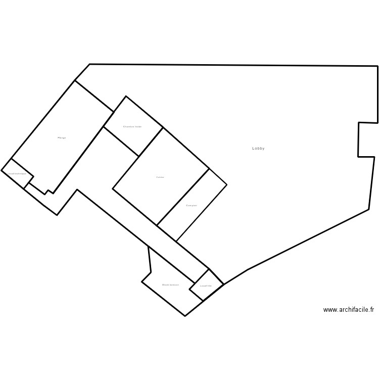 bts plan de masse . Plan de 9 pièces et 1231 m2