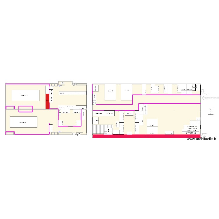 Garage Le Mans 2024. Plan de 15 pièces et 333 m2