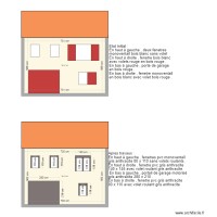 Plan façade coté est sud 