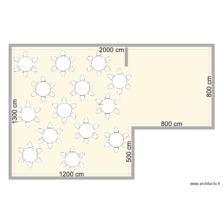 SALLE DE VIGY. Plan de 1 pièce et 220 m2