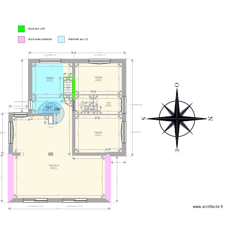 ML24012844 . Plan de 10 pièces et 122 m2