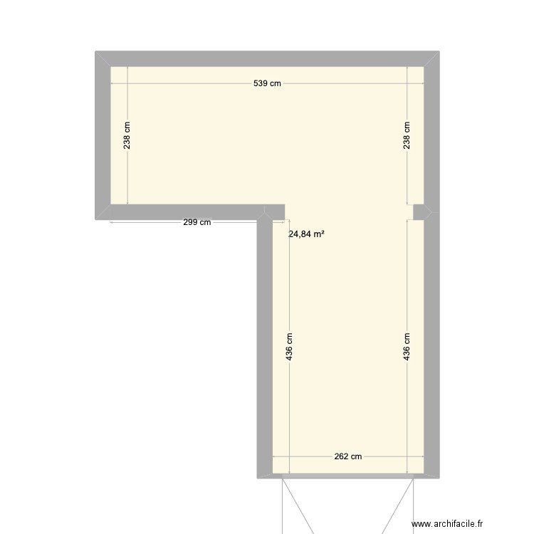 Liberty garage. Plan de 1 pièce et 25 m2