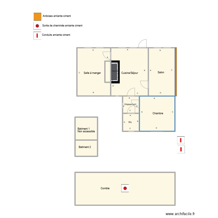 761300061. Plan de 10 pièces et 63 m2