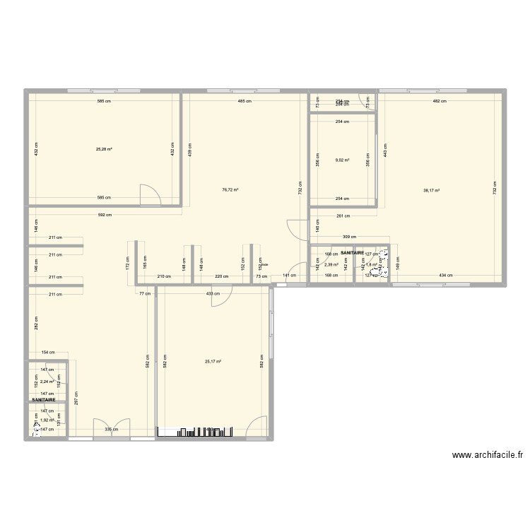 FILAO NOBEL. Plan de 10 pièces et 185 m2