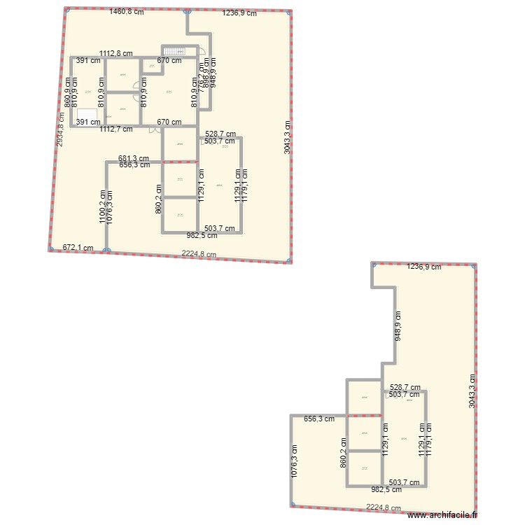 TEST. Plan de 17 pièces et 1256 m2