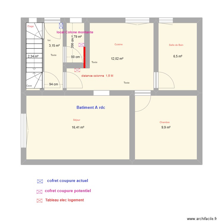 nico lot 1. Plan de 7 pièces et 52 m2