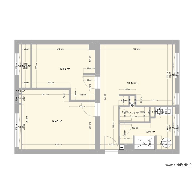 Projet Abondance h. Plan de 13 pièces et 54 m2