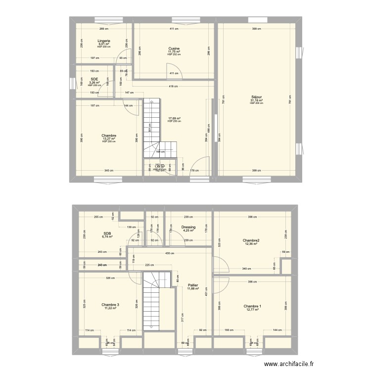 Plan rdc. Plan de 24 pièces et 157 m2