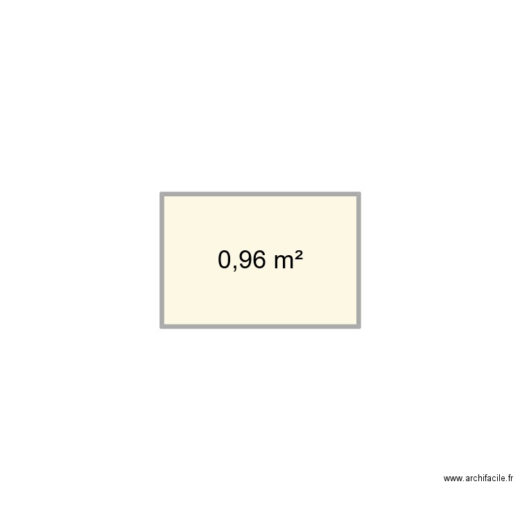 Carré potager. Plan de 1 pièce et 1 m2