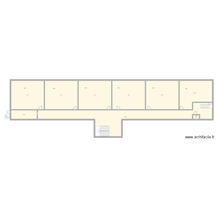 CAN - C+1. Plan de 9 pièces et 467 m2