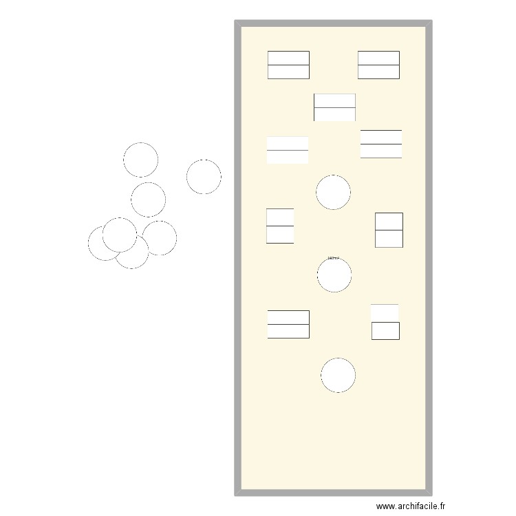 plan 2. Plan de 1 pièce et 160 m2