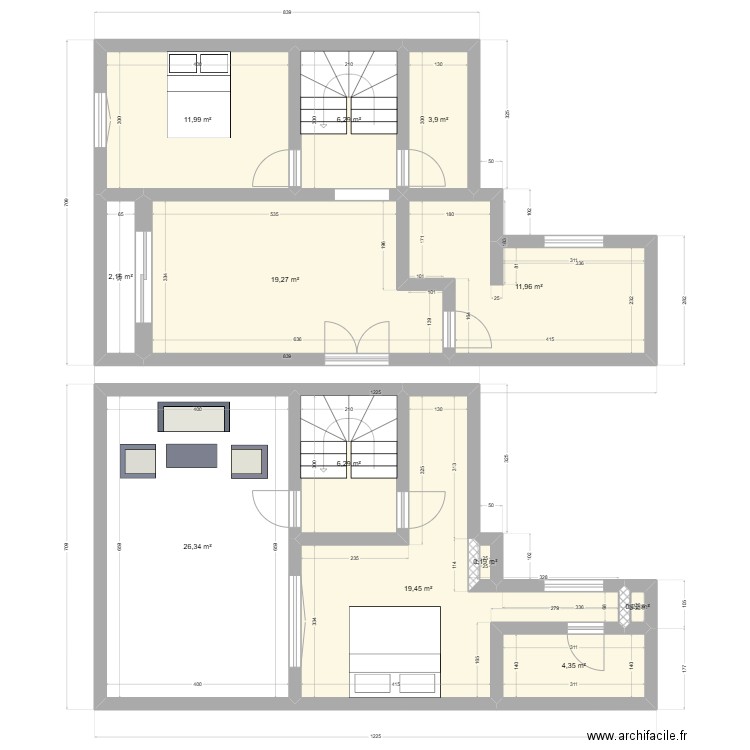 MAISON FINALE. Plan de 12 pièces et 112 m2