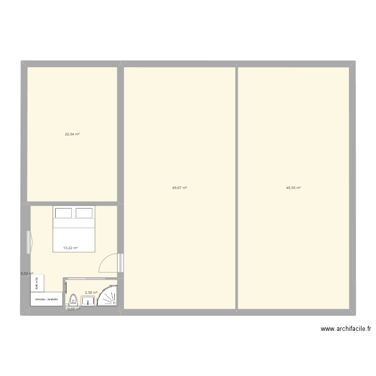 Hervé. Plan de 7 pièces et 137 m2