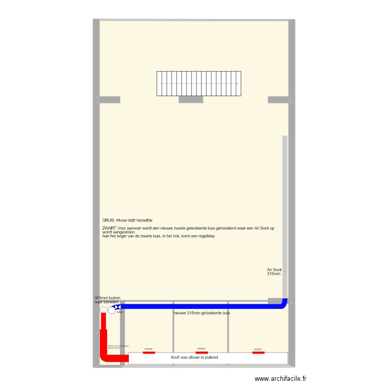 94B ventilatie boven nieuw. Plan de 4 pièces et 169 m2