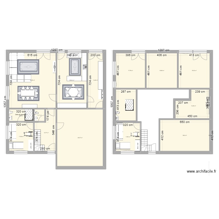 sultan2 mod2 chambre sacma. Plan de 16 pièces et 284 m2