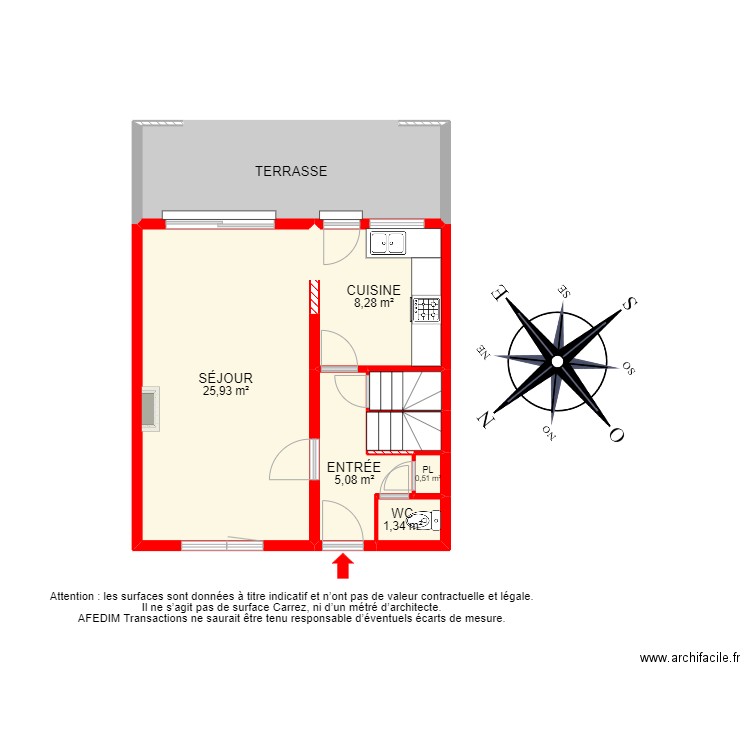 BI 23991 - . Plan de 19 pièces et 136 m2