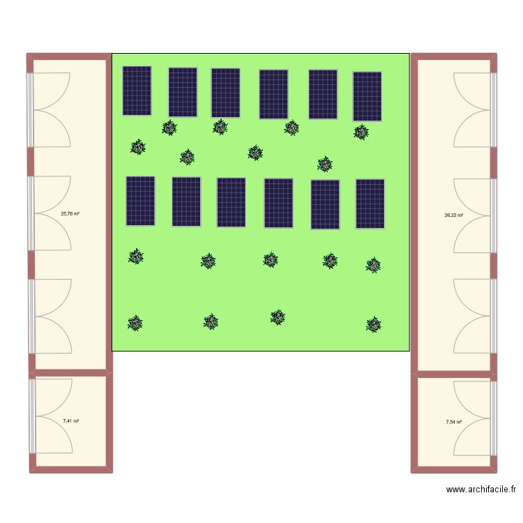 l'écrouvis du beuch. Plan de 4 pièces et 67 m2