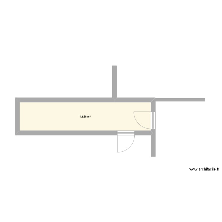 Belvaux. Plan de 1 pièce et 13 m2