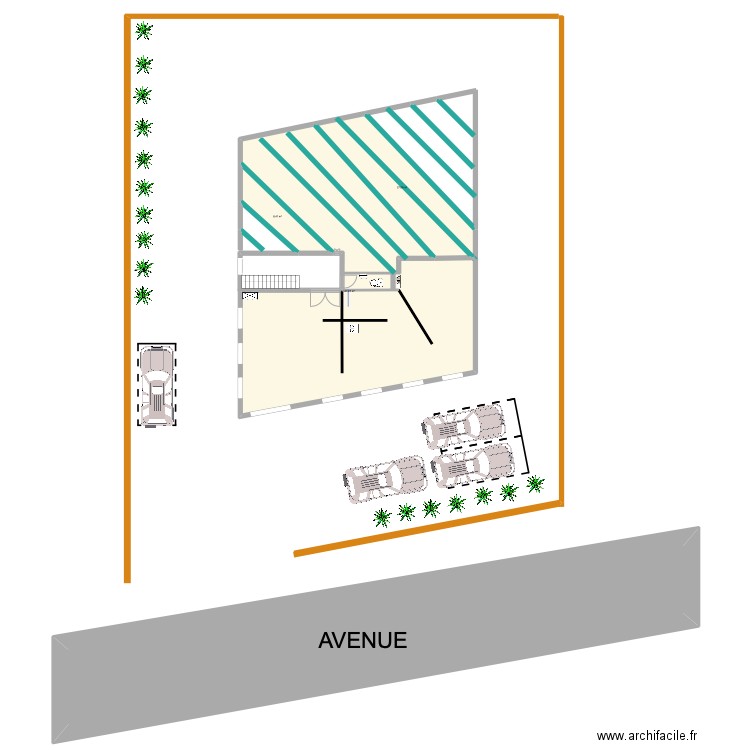 Local SMSB. Plan de 4 pièces et 345 m2