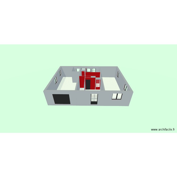 EL V01. Plan de 11 pièces et 195 m2