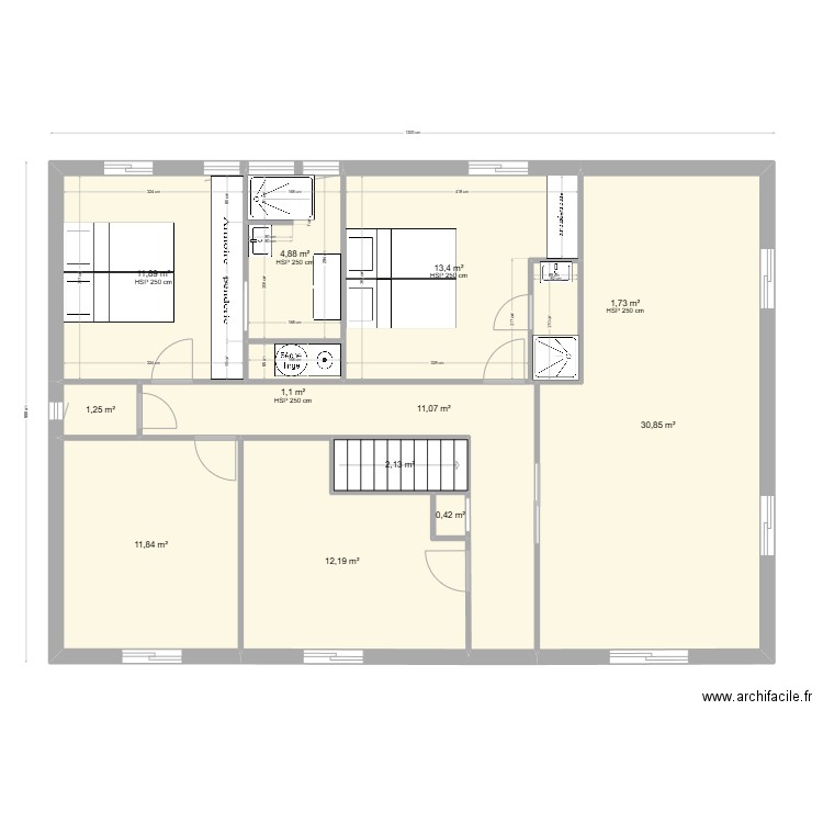 perols haut lory 09 02 1. Plan de 12 pièces et 103 m2