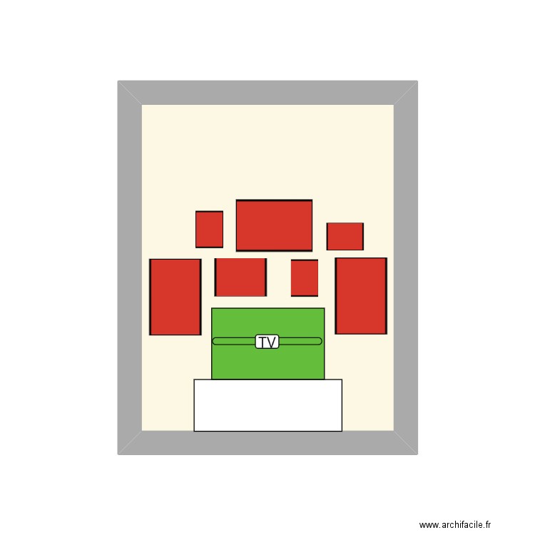 cadres ?. Plan de 1 pièce et 10 m2