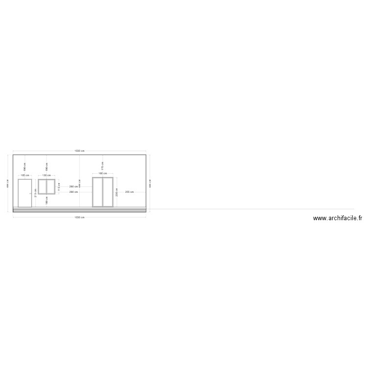 FACADE SUD. Plan de 0 pièce et 0 m2