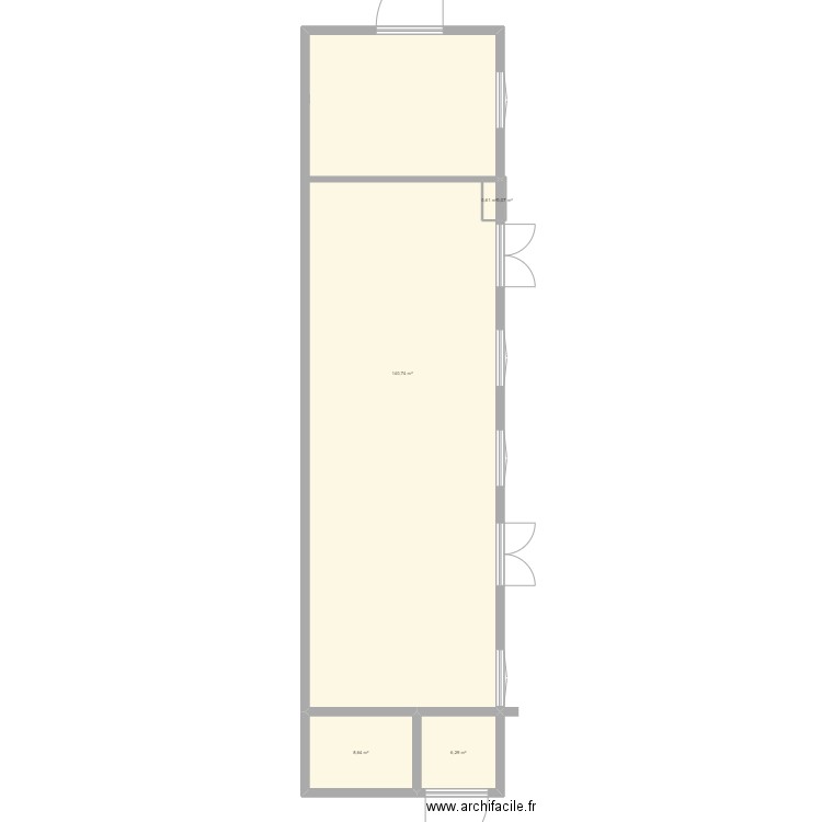 salle adelahid . Plan de 5 pièces et 156 m2