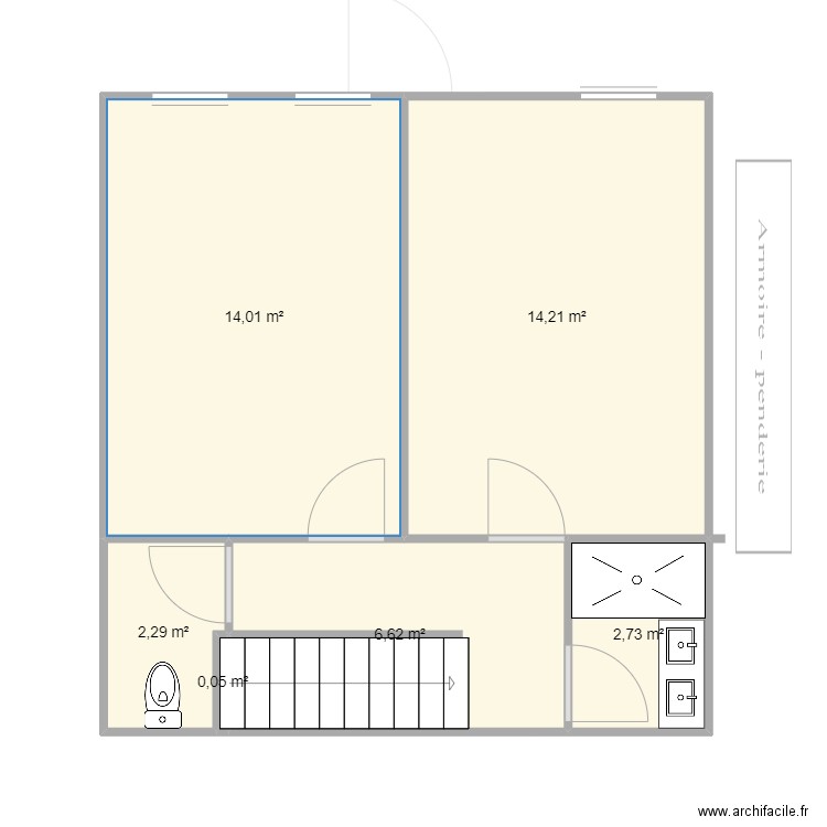 ORANGE 1. Plan de 15 pièces et 131 m2