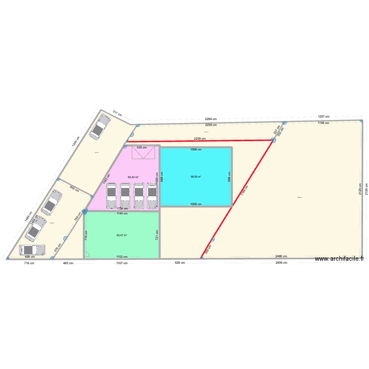 St Crep1. Plan de 8 pièces et 865 m2