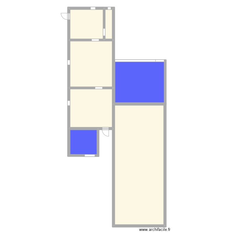 Plan maison sans cotes . Plan de 7 pièces et 198 m2