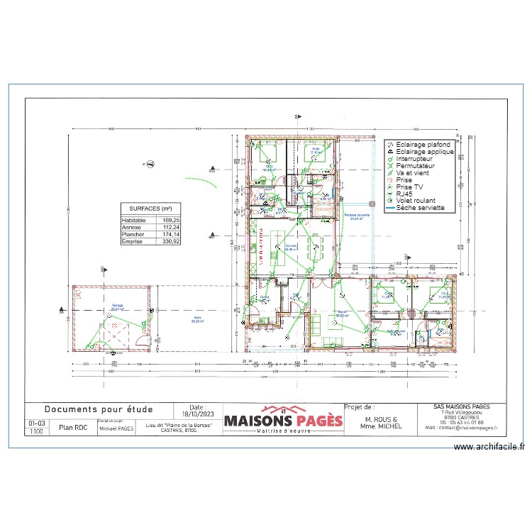 ROUS. Plan de 0 pièce et 0 m2