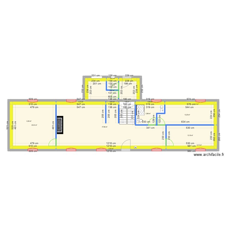 didier. Plan de 16 pièces et 114 m2