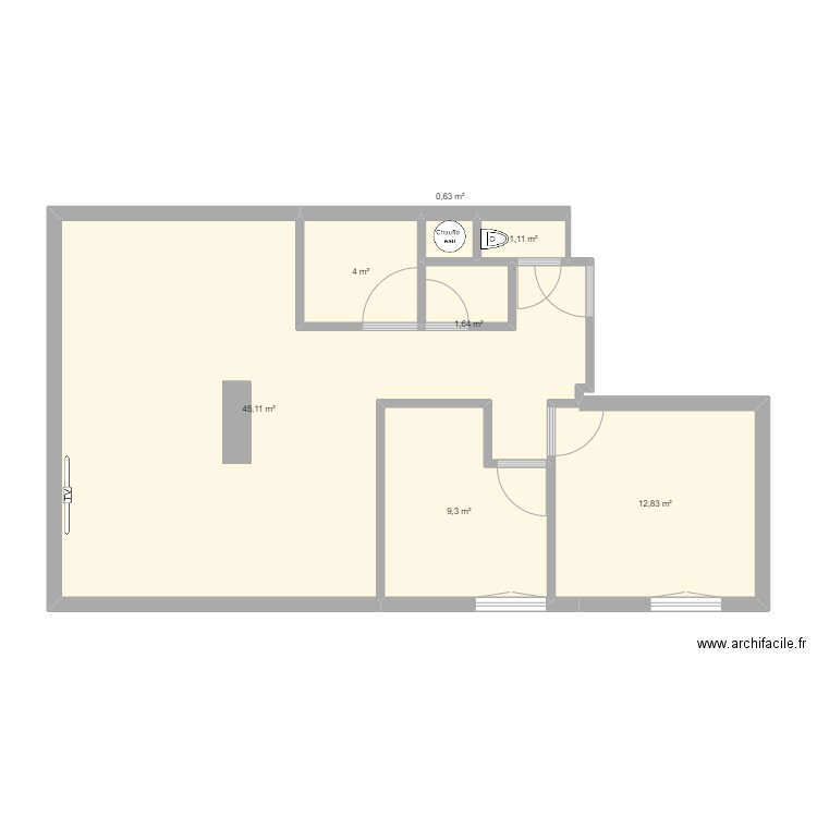 Maisons Alfort 3. Plan de 7 pièces et 75 m2