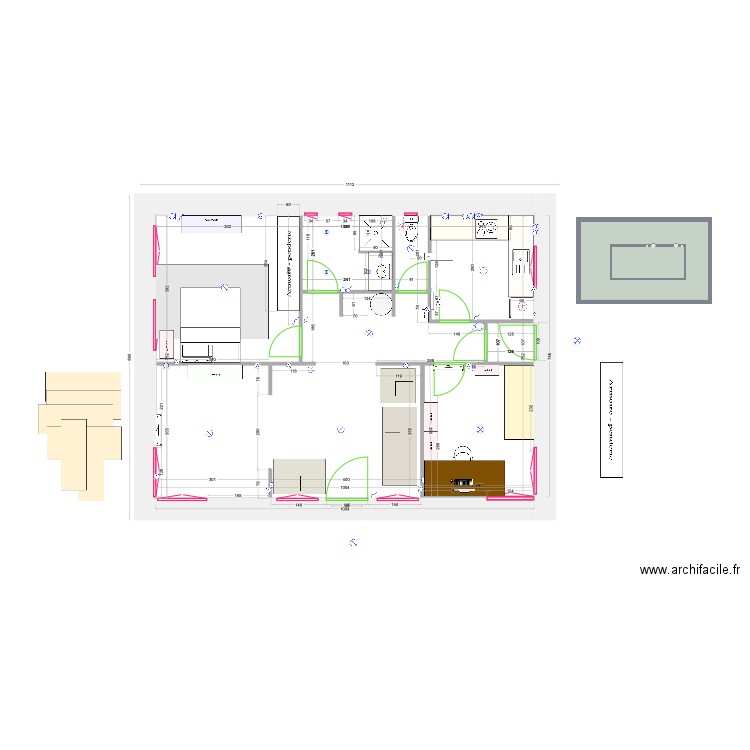 plan-total-juin. Plan de 6 pièces et 106 m2