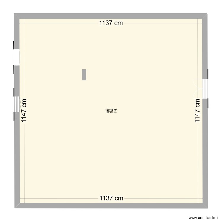 RDC PROJET 1. Plan de 1 pièce et 130 m2