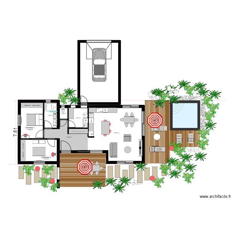 PHILIPPE ATTLAN 03 bis. Plan de 8 pièces et 120 m2