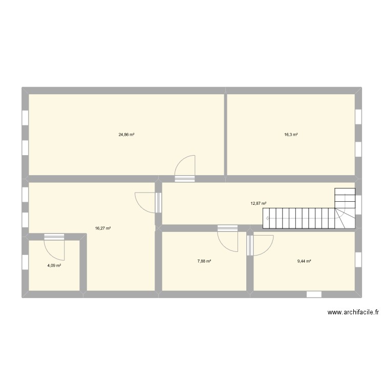 2e allarmont. Plan de 7 pièces et 92 m2