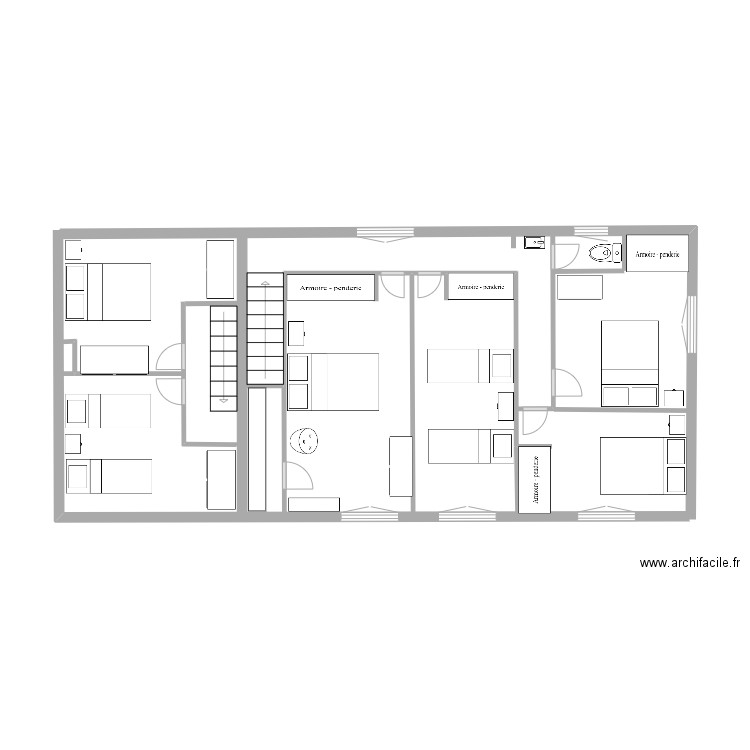 plan étage marchesseau. Plan de 0 pièce et 0 m2