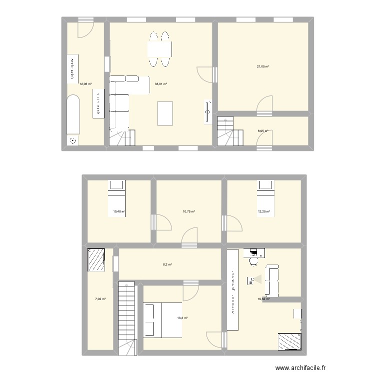 General de Gaulle - St Agnant. Plan de 11 pièces et 154 m2