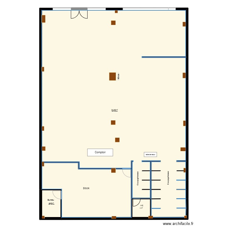 yolo el mourouj. Plan de 3 pièces et 355 m2