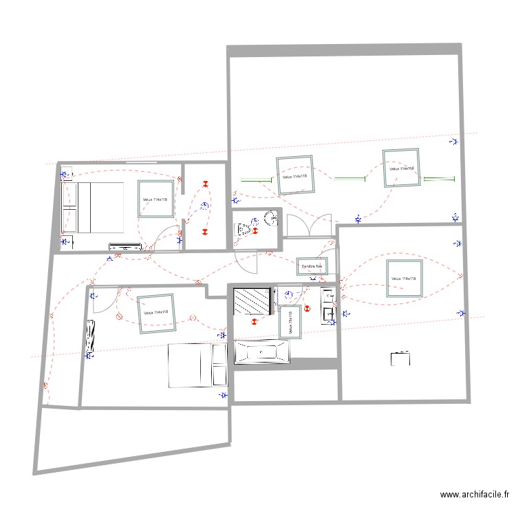 Casa étage éléc. Plan de 0 pièce et 0 m2