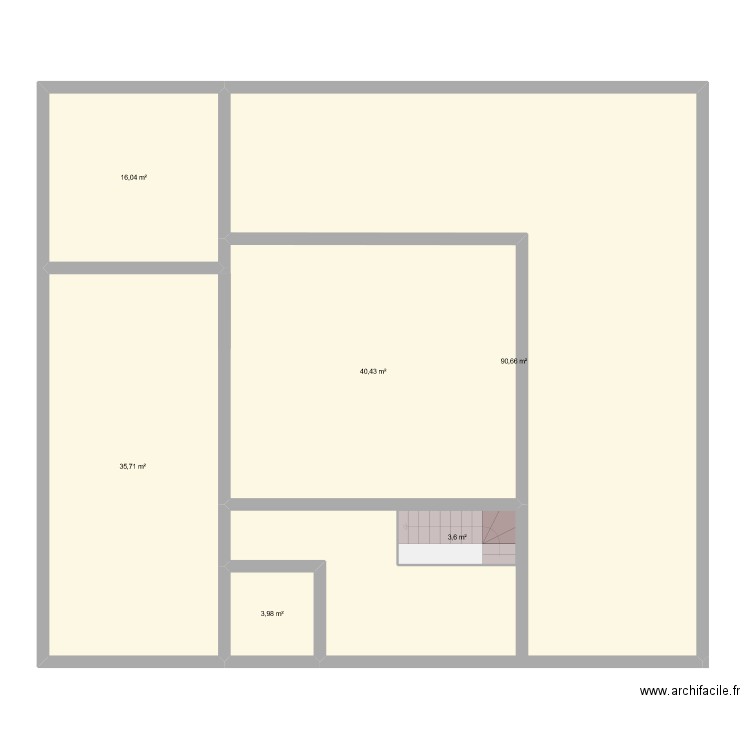 Maison Romaine avec étage 1. Plan de 11 pièces et 385 m2