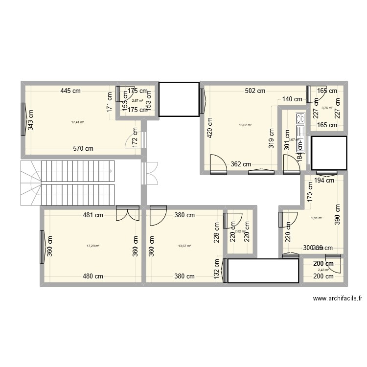 keur gui 1. Plan de 10 pièces et 90 m2