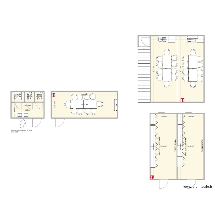 EIFFAGE CHANTIER APRR SERMENAZ. Plan de 9 pièces et 79 m2